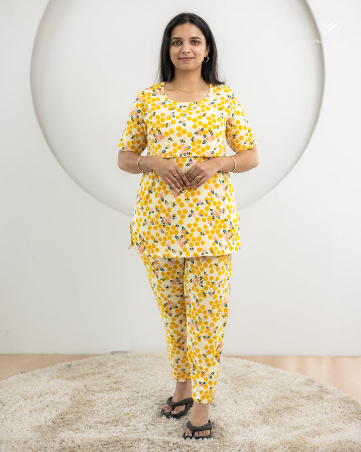 Honeybee SoftCotton Maternity Top Pant Set
