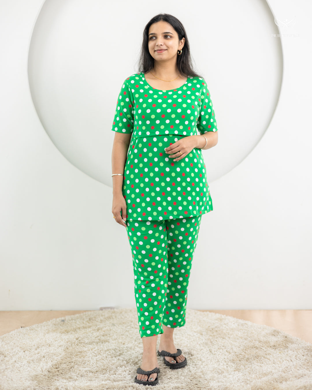 Kiruba SoftCotton Maternity Top Pant Set