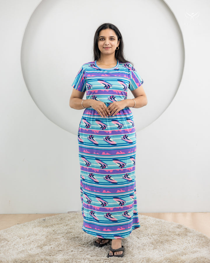 Vaishu2 SoftCotton Full Length Maternity Loungewear