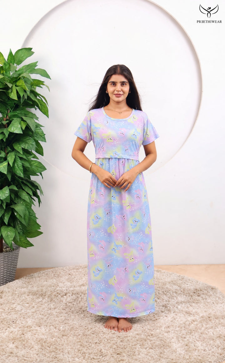 Zeena SoftCotton Full Length Maternity Loungewear