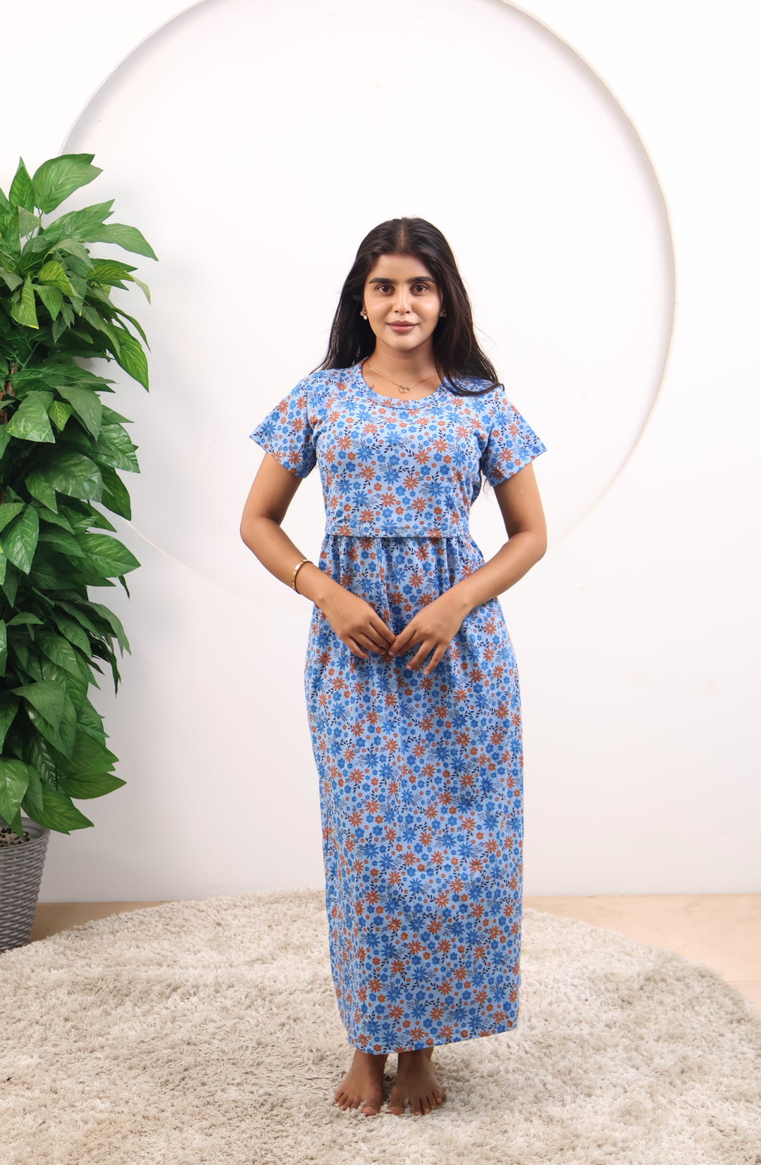 Anisha1 SoftCotton Full Length Maternity Loungewear