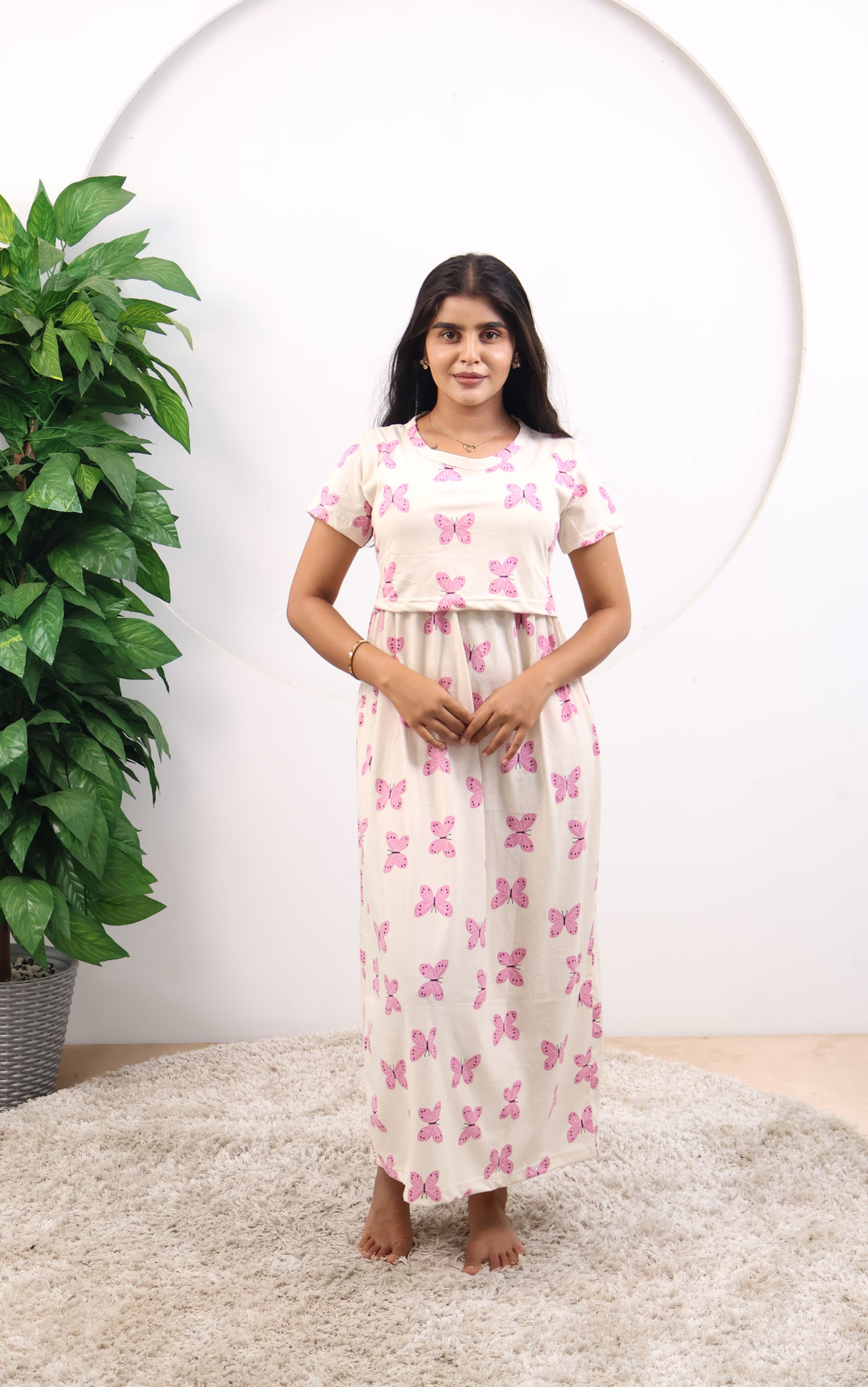 Vrushali SoftCotton Full Length Maternity Loungewear