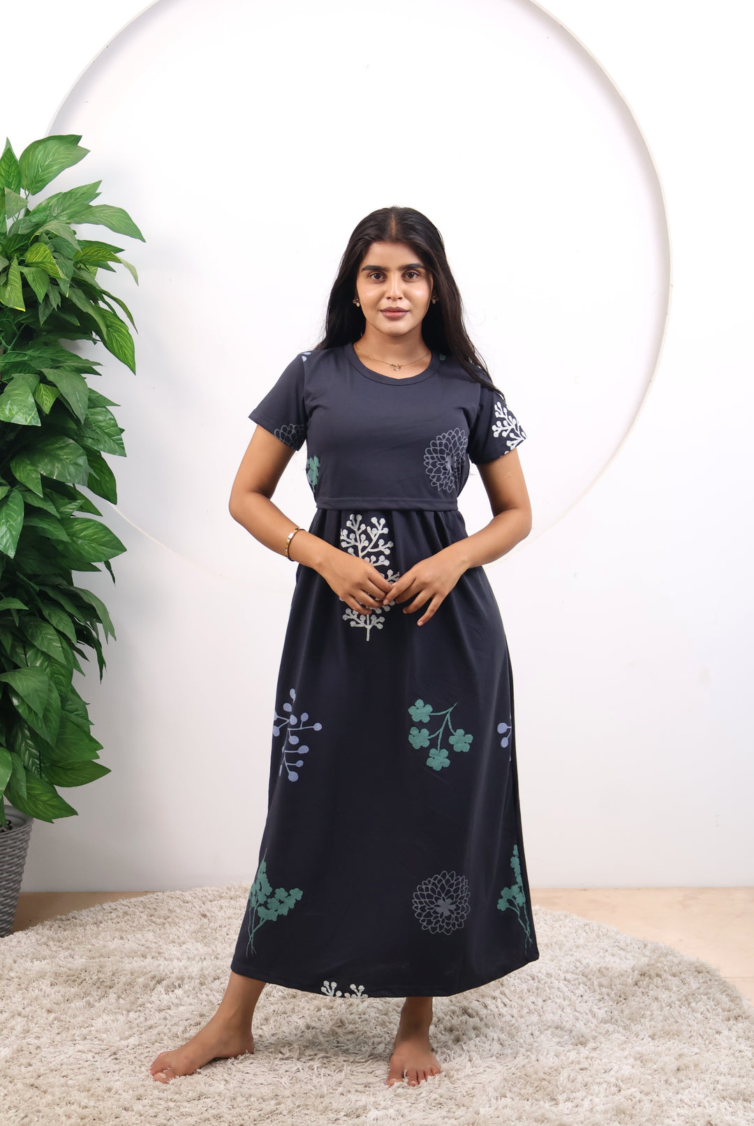 Rennitha SoftCotton Full Length Maternity Loungewear