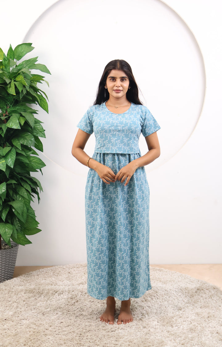 Harsha1 SoftCotton Full Length Maternity Loungewear