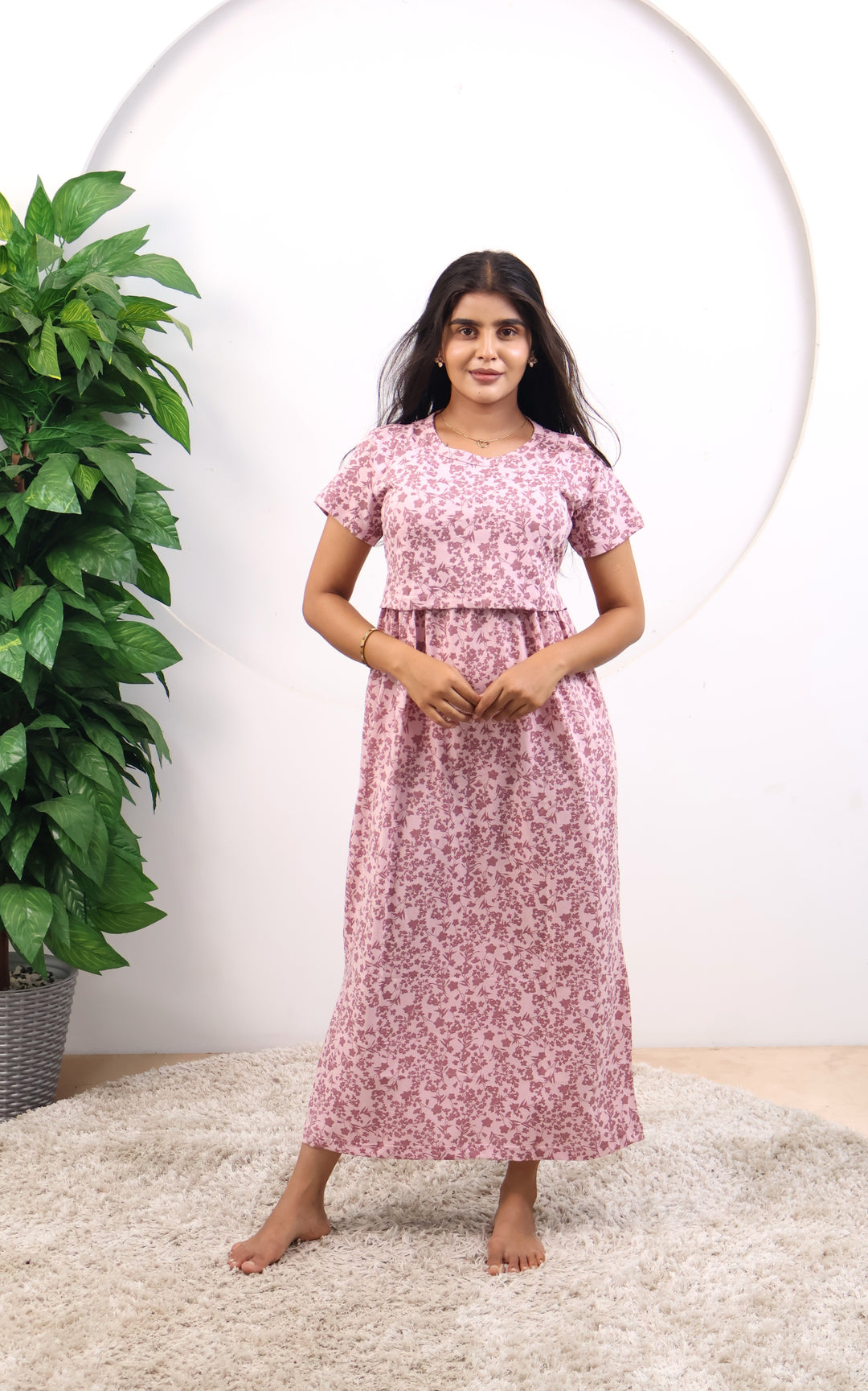 Neelima1 SoftCotton Full Length Maternity Loungewear