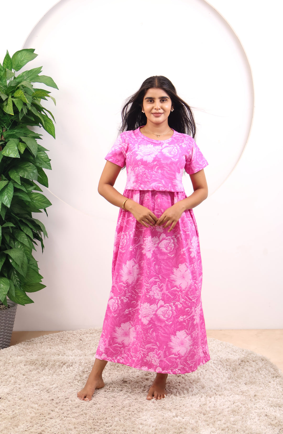 Vyshnavi SoftCotton Full Length Maternity Loungewear