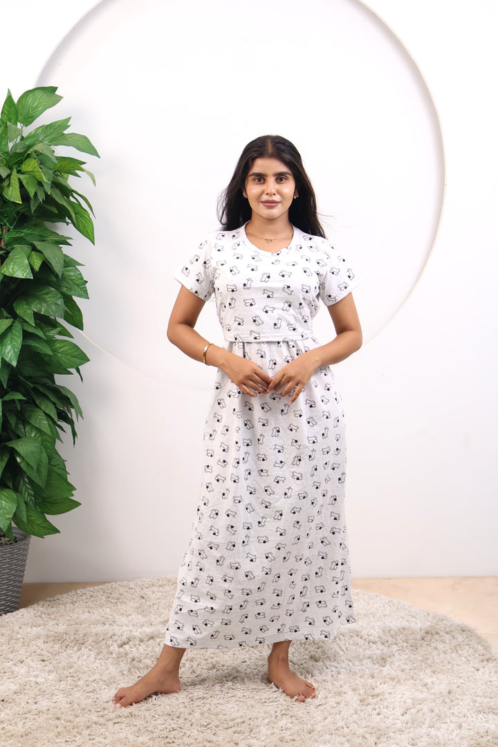 Vinothini SoftCotton Full Length Maternity Loungewear