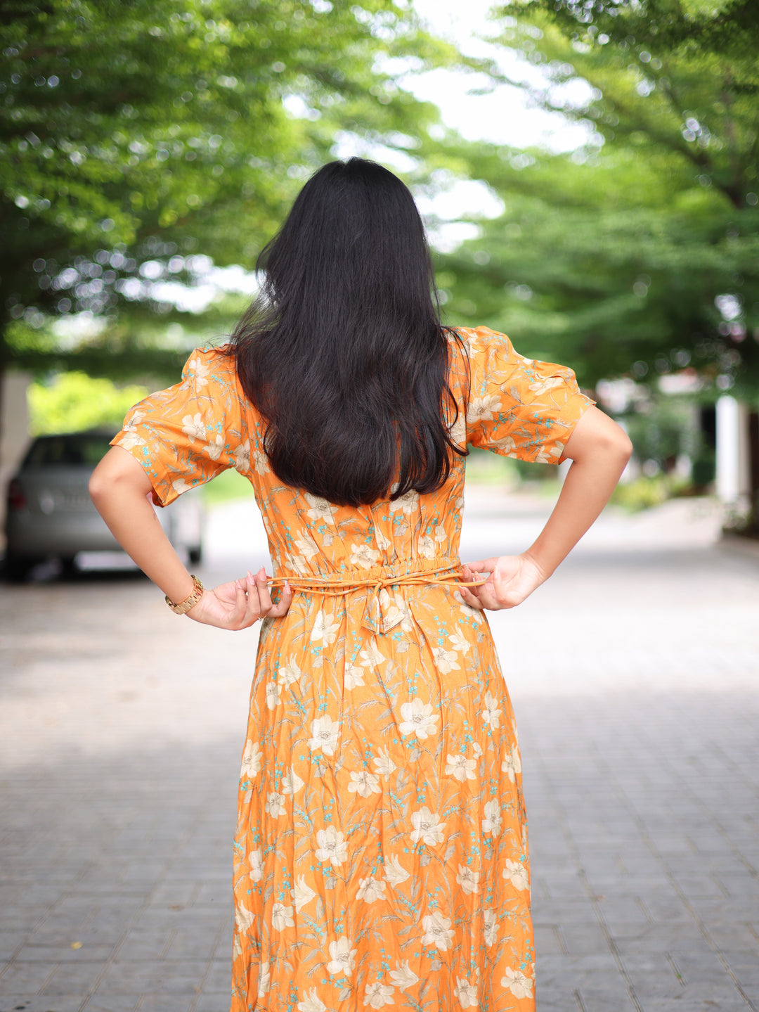 Serena Kurthi with Elastic belt at back