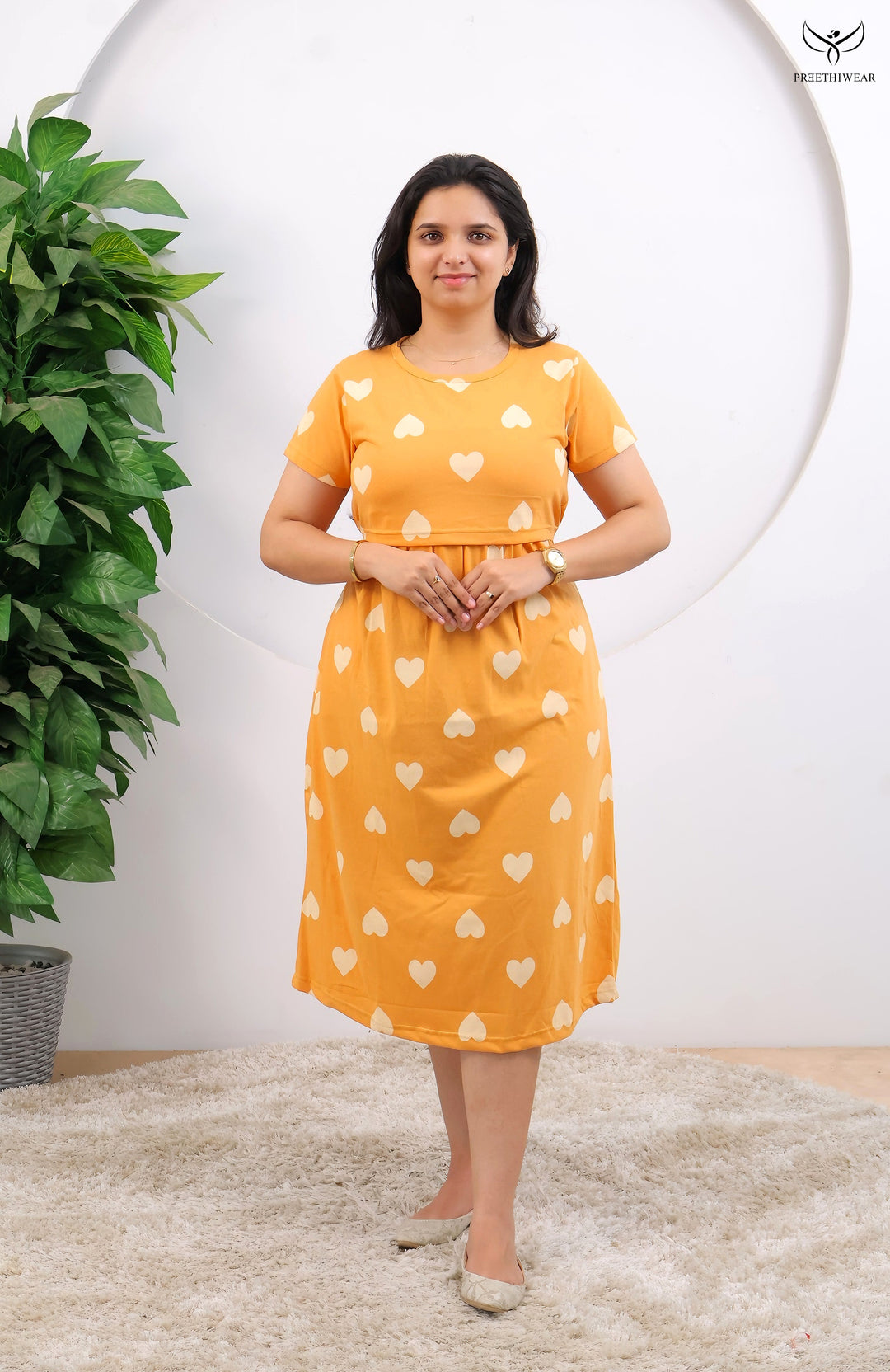 Mercy4 SoftCotton Calf Length Maternity Loungewear