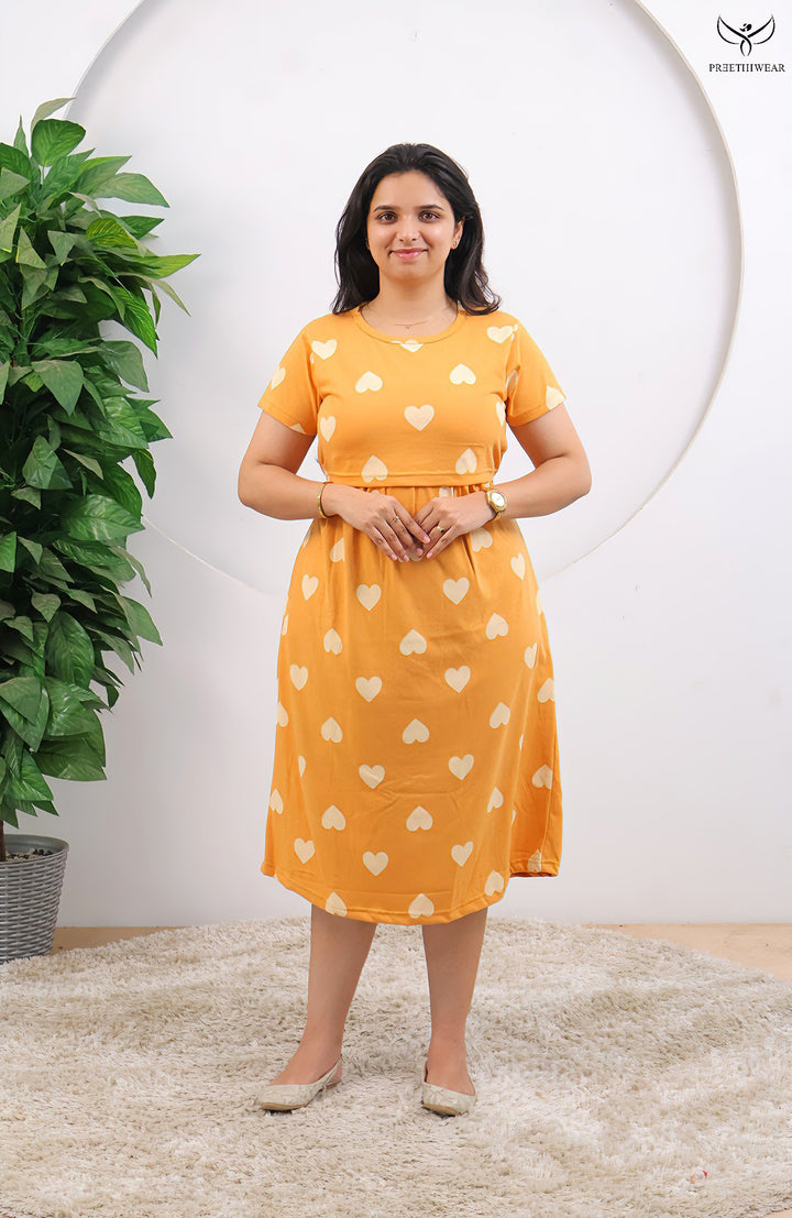 Mercy4 SoftCotton Calf Length Maternity Loungewear