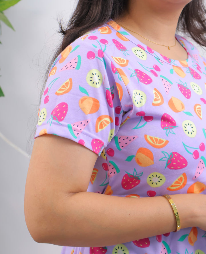 Subitha SoftCotton Calf Length Maternity Loungewear