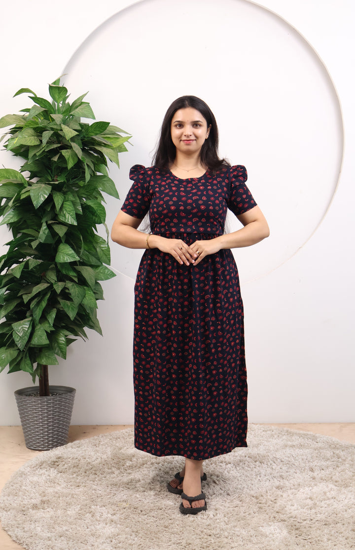 Bhavana1 SoftCotton Full Length Maternity Loungewear