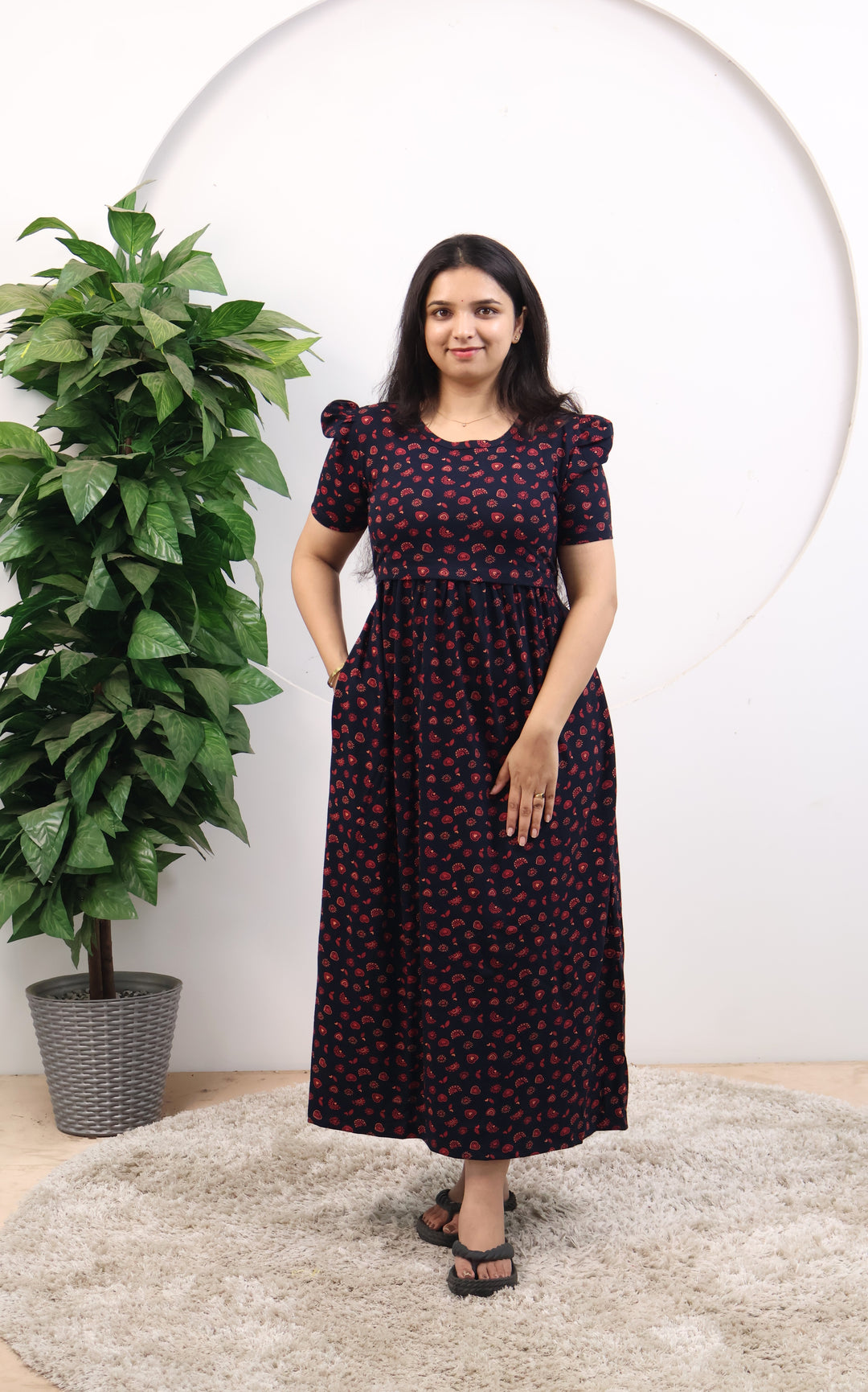 Bhavana1 SoftCotton Full Length Maternity Loungewear