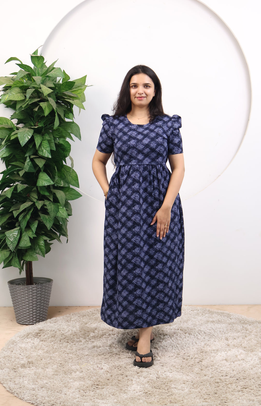 Iswarya1 SoftCotton Full Length Maternity Loungewear