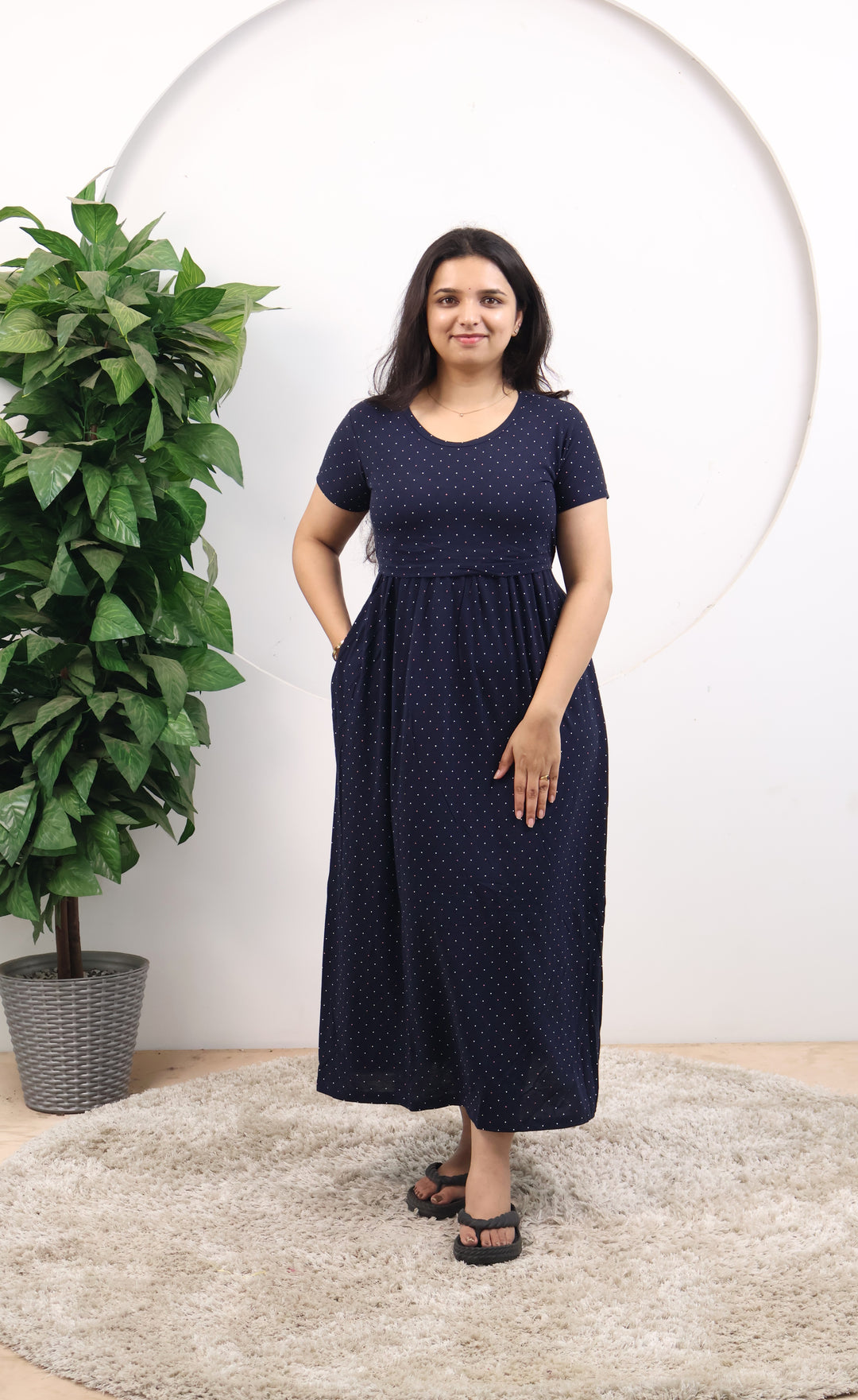 Poorvija SoftCotton Full Length Maternity Loungewear