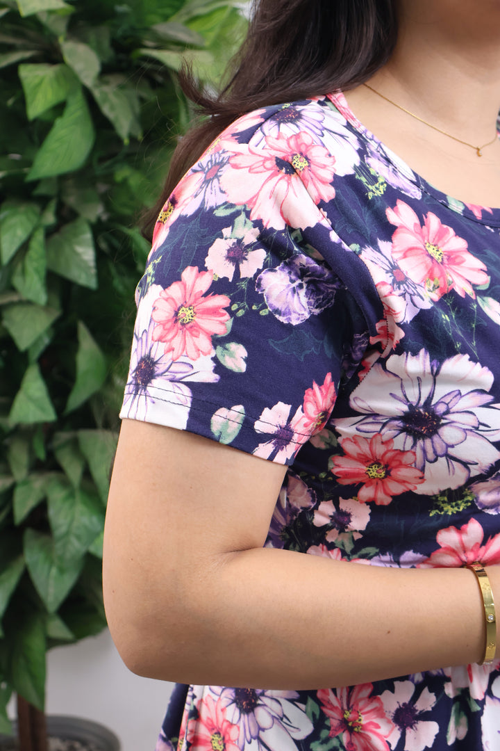 Vinuta1  SoftCotton Calf Length Maternity Loungewear