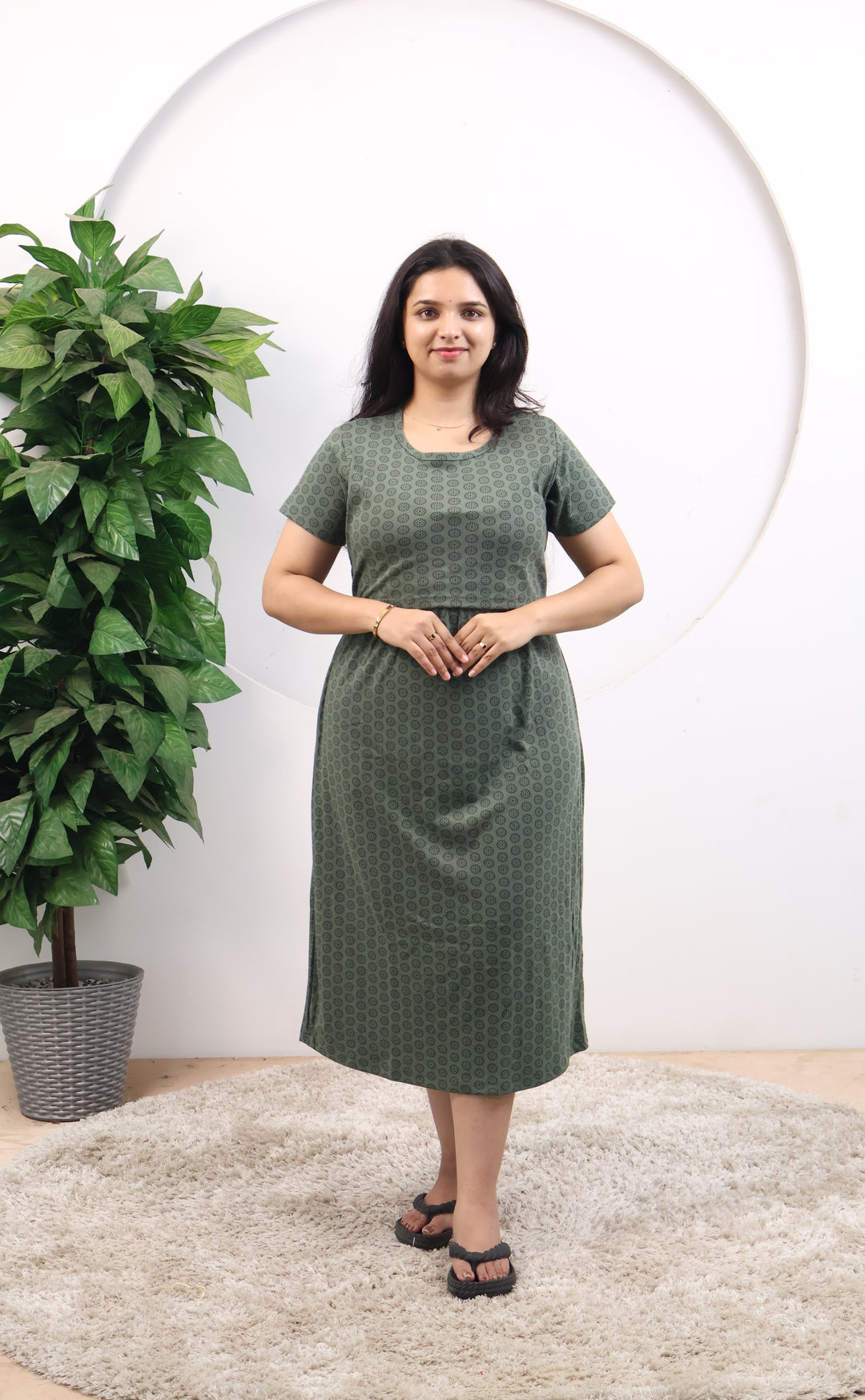 Nagilla SoftCotton Calf Length Maternity Loungewear