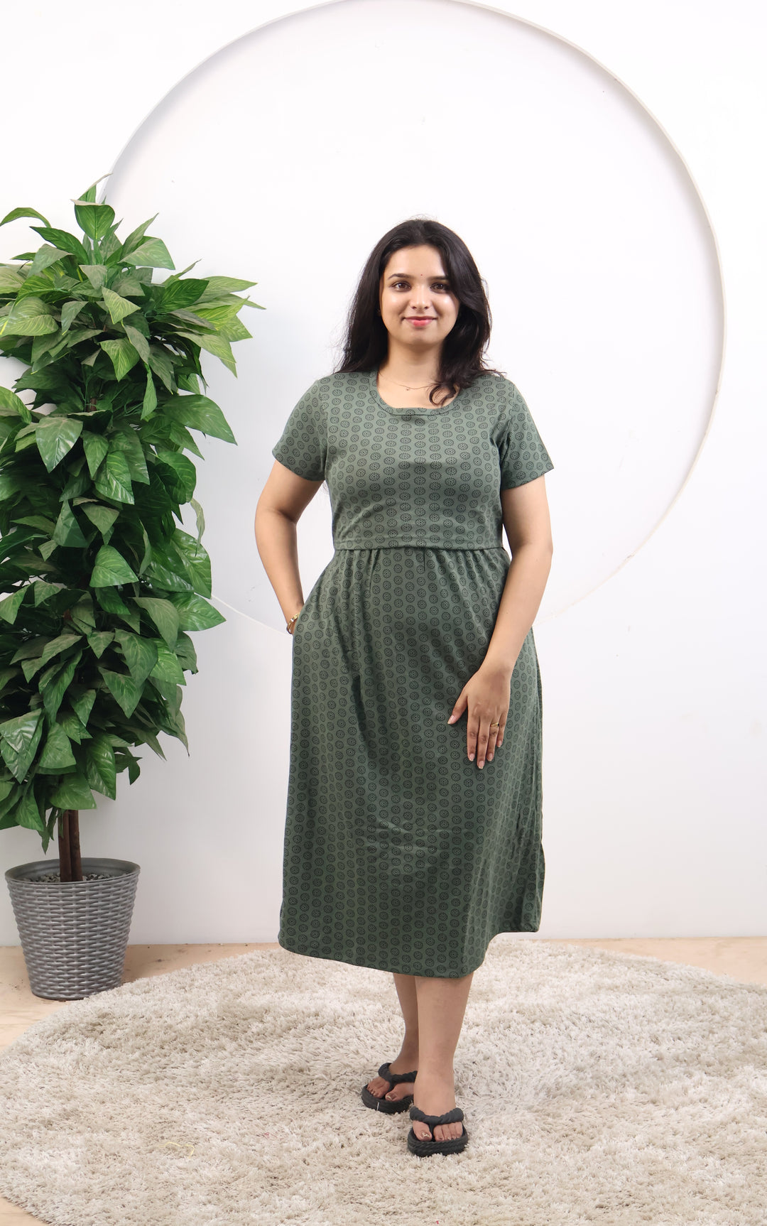Nagilla SoftCotton Calf Length Maternity Loungewear
