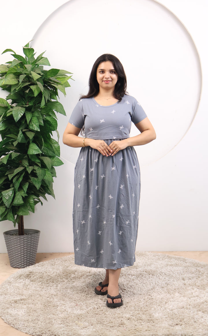 Jey SoftCotton Full Length Maternity Loungewear