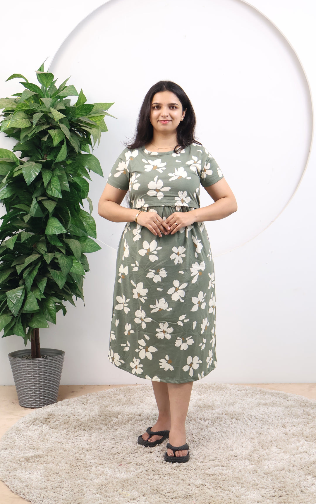 Nikita3 SoftCotton Calf Length Maternity Loungewear