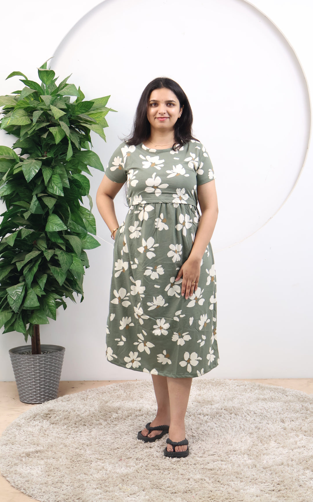 Nikita3 SoftCotton Calf Length Maternity Loungewear