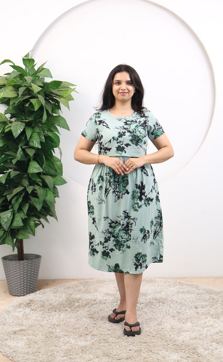 Charishma SoftCotton Calf Length Maternity Loungewear