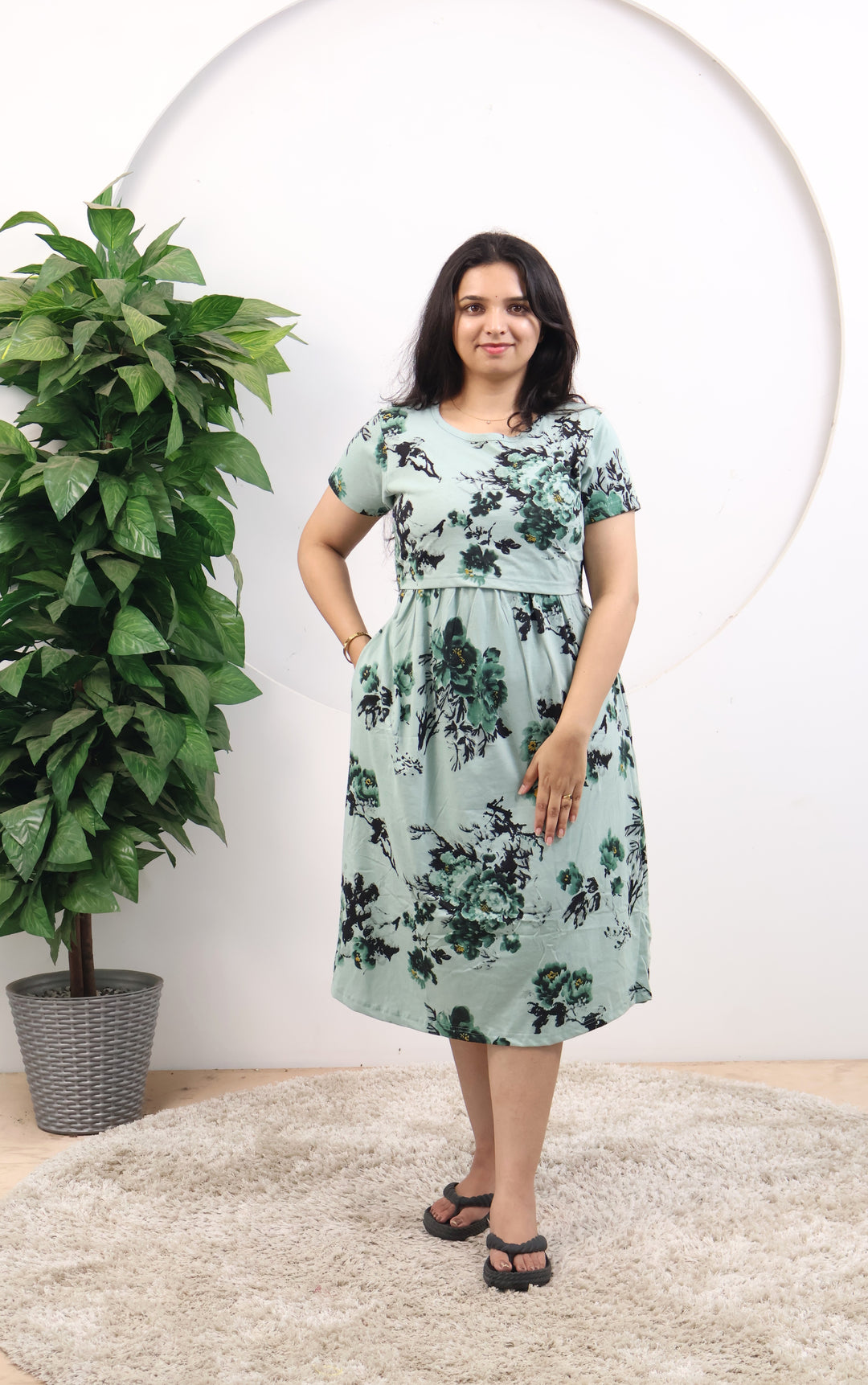 Charishma SoftCotton Calf Length Maternity Loungewear