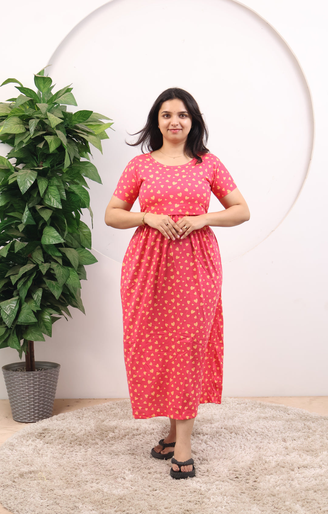 Sreethu SoftCotton Full Length Maternity Loungewear