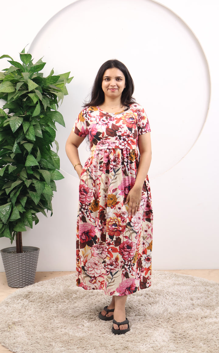 Harini6 SoftCotton Full Length Maternity Loungewear