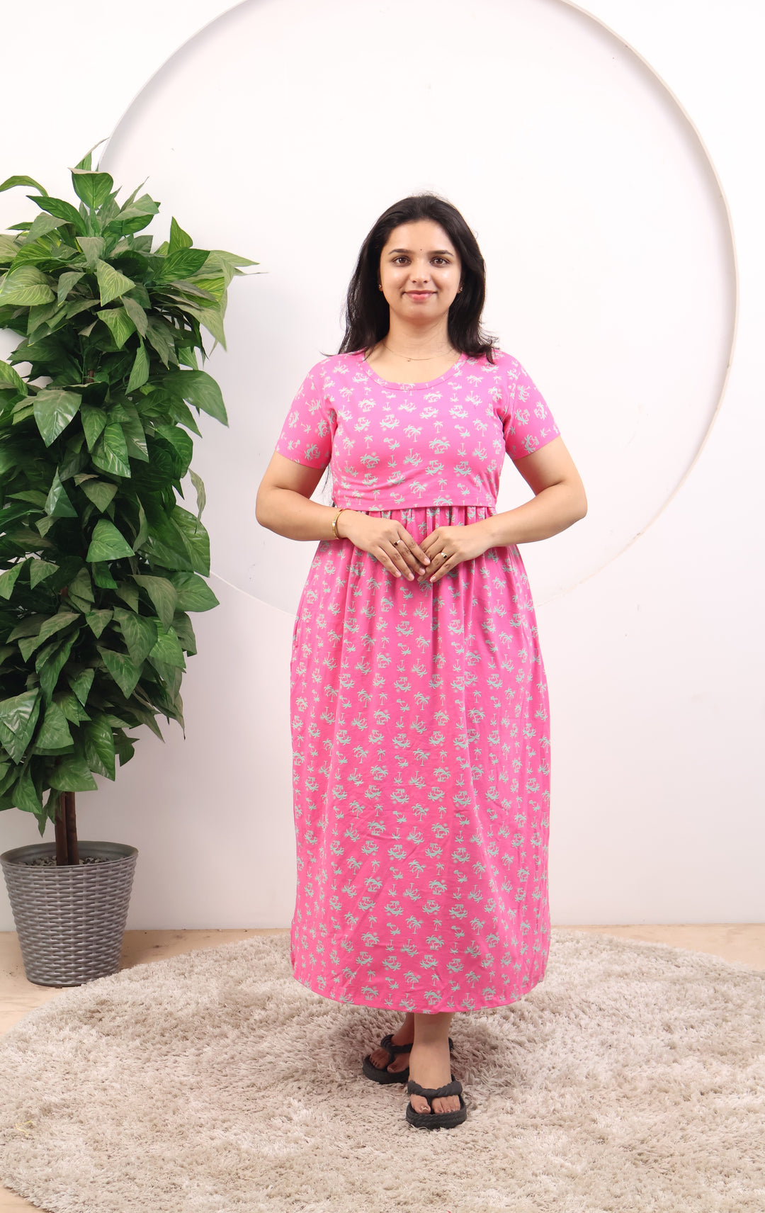 Krishna1 SoftCotton Full Length Maternity Loungewear