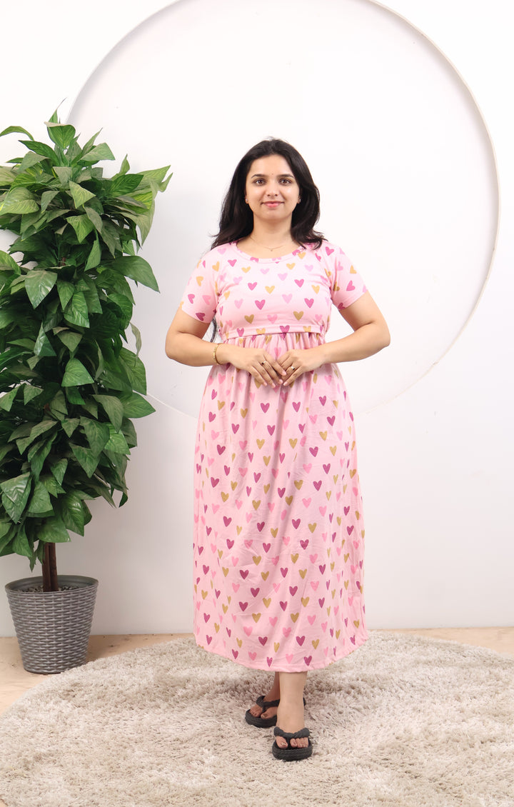 Shravya SoftCotton Full Length Maternity Loungewear