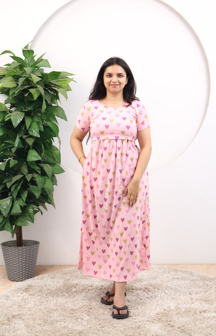 Shravya SoftCotton Full Length Maternity Loungewear