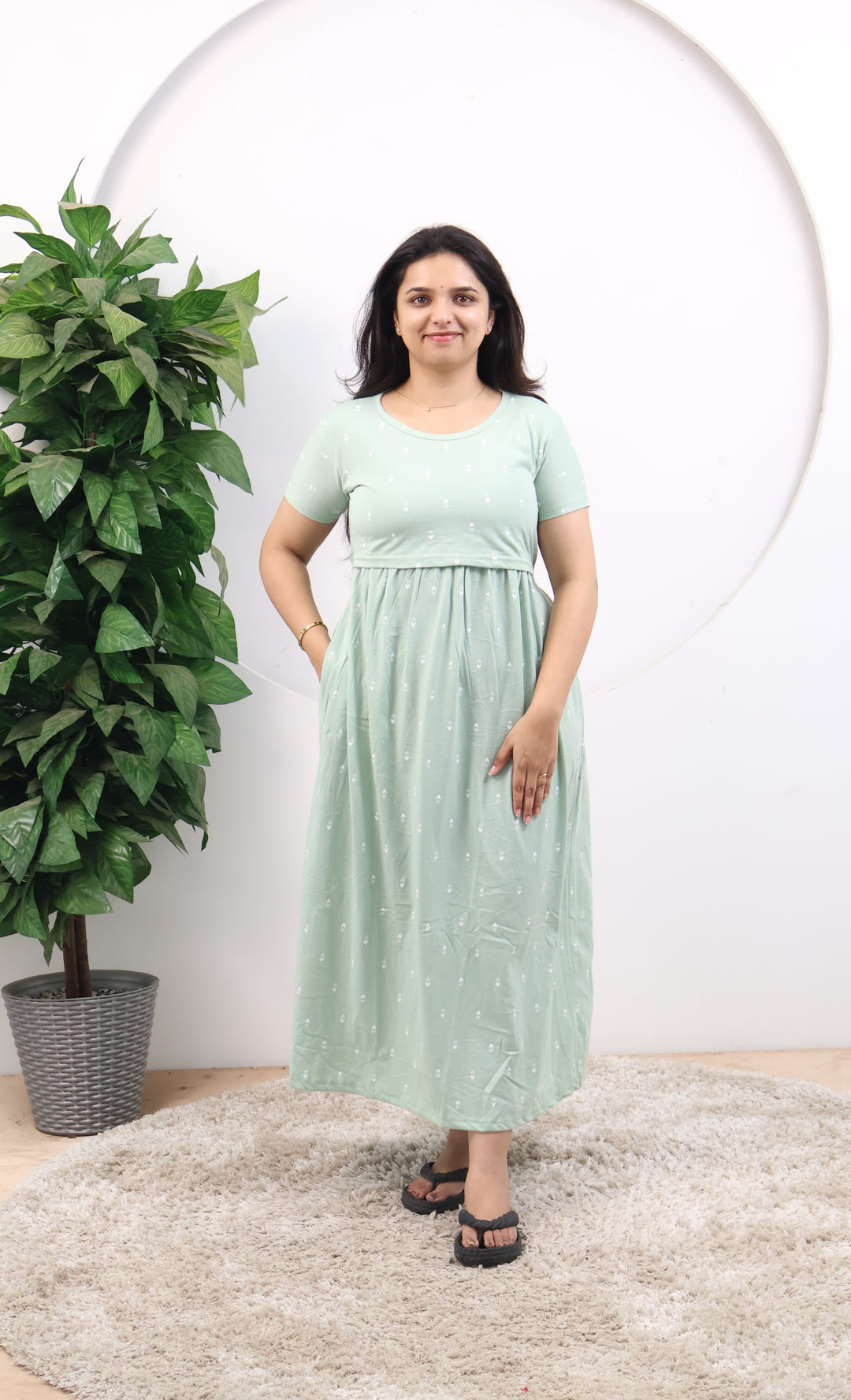 Sumitha SoftCotton Full Length Maternity Loungewear