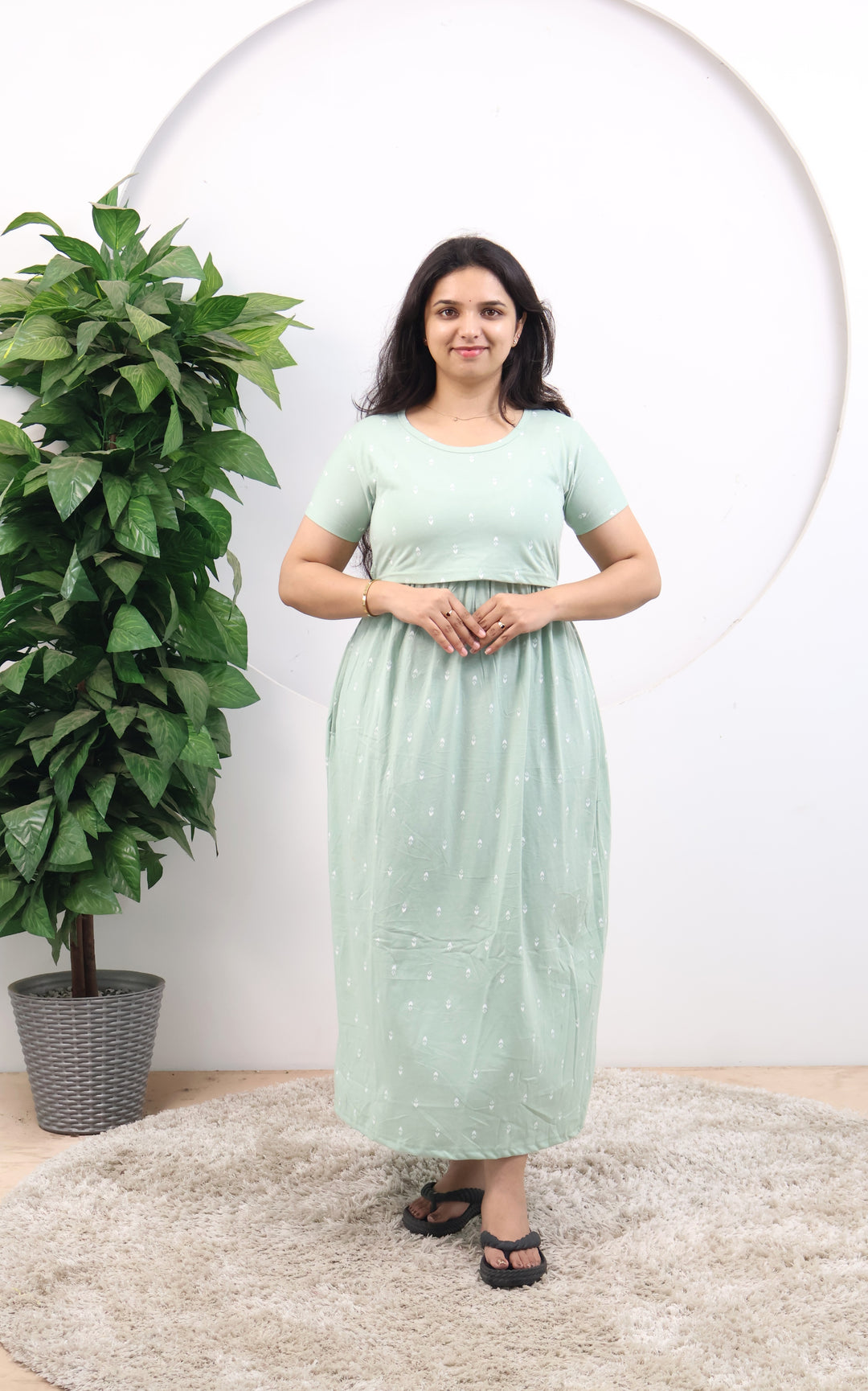 Sumitha SoftCotton Full Length Maternity Loungewear