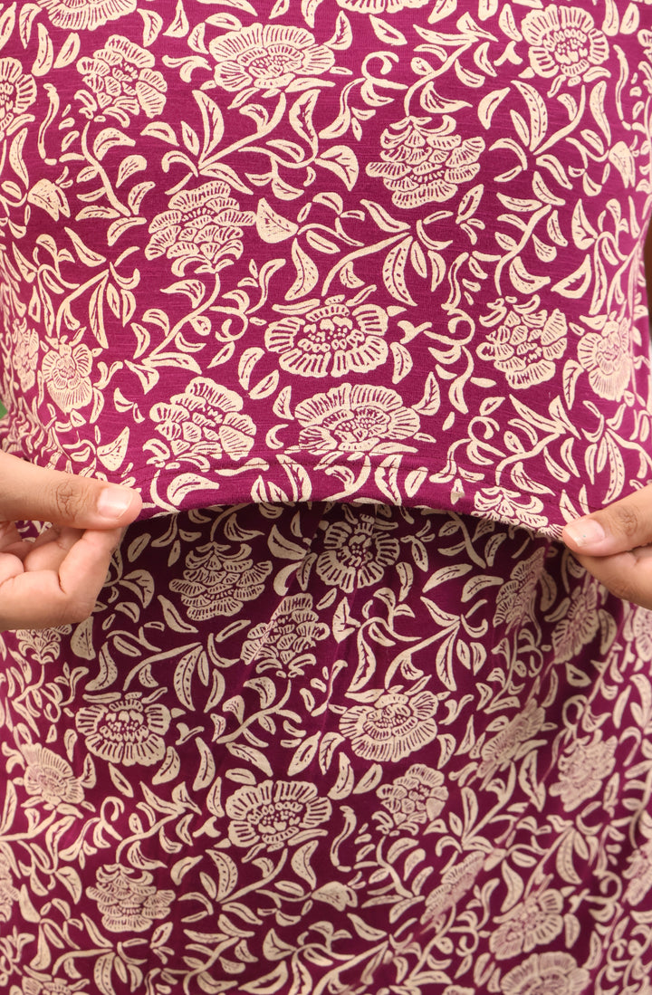 Kalpana3 SoftCotton Calf Length Maternity Loungewear