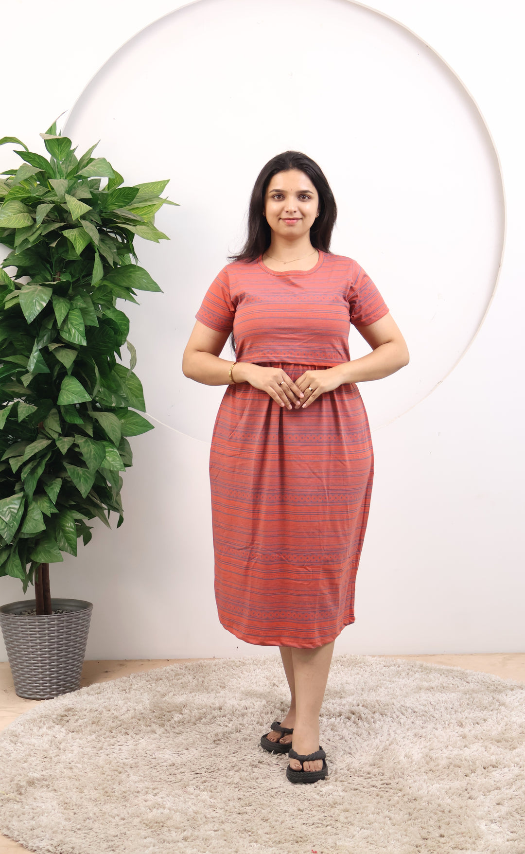 Navya4 SoftCotton Calf Length Maternity Loungewear