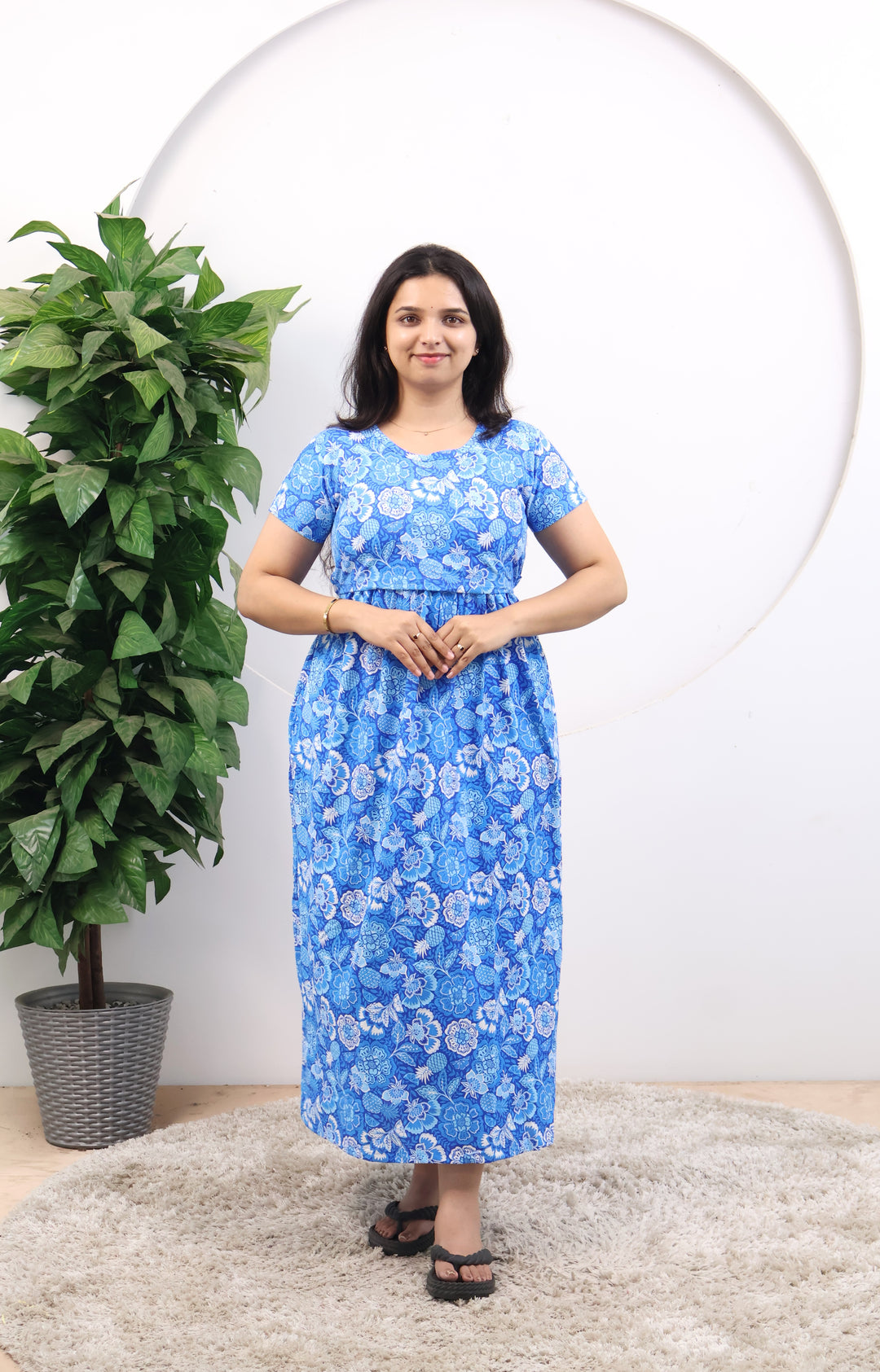 Pooja3 SoftCotton Full Length Maternity Loungewear