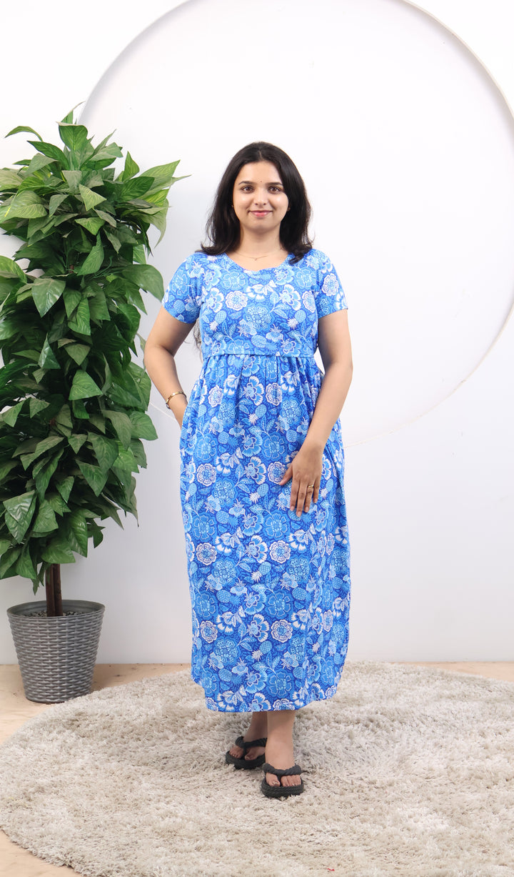Pooja3 SoftCotton Full Length Maternity Loungewear