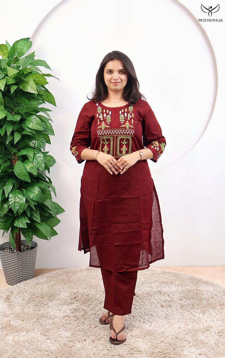 Indhu Straight kurthi  (Non-maternity)