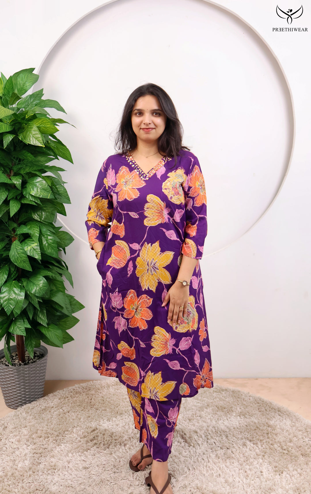 Dharshini Straight kurthi  (Non-maternity)