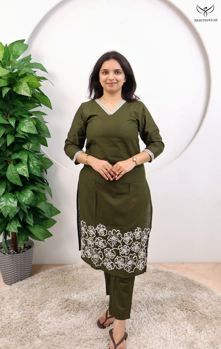 Veena Straight kurthi  (Non-maternity)
