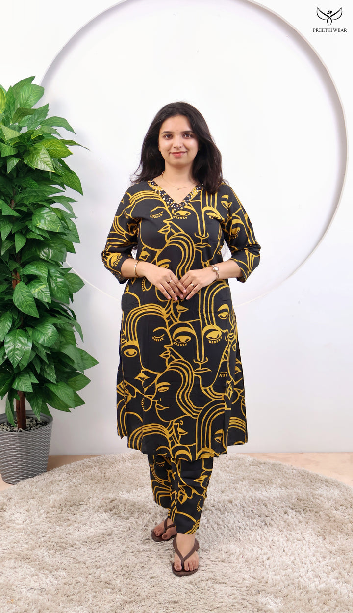 Vinitha Straight kurthi  (Non-maternity)