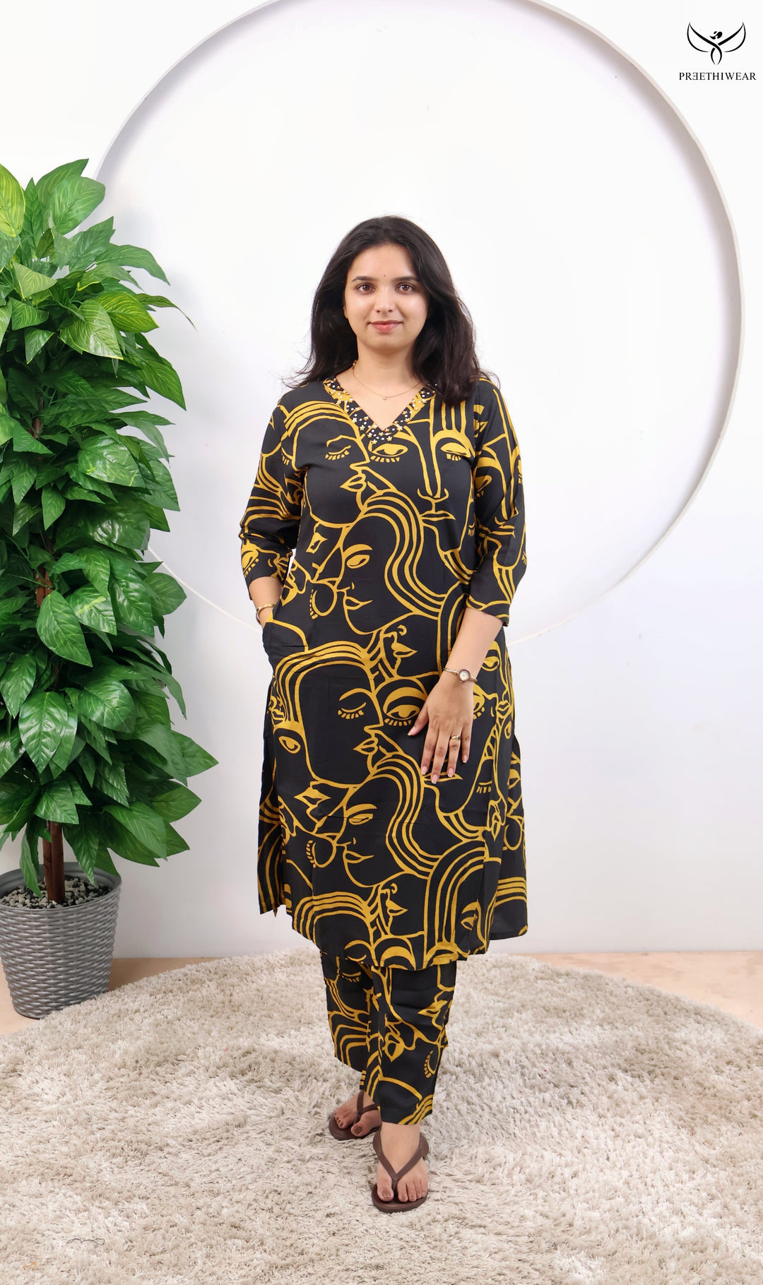 Vinitha Straight kurthi  (Non-maternity)