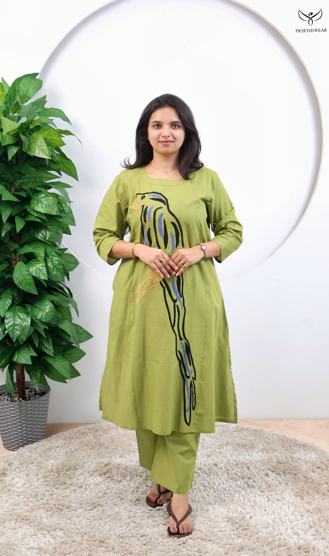 Tharini Straight kurthi  (Non-maternity)