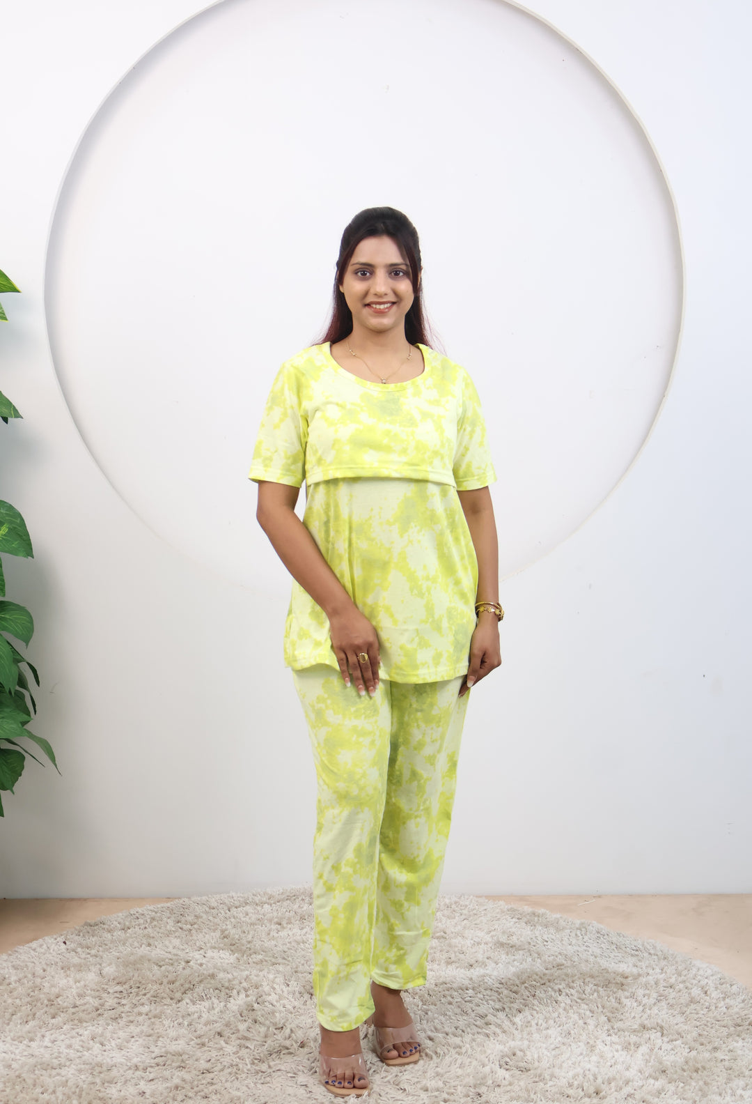 Priyanka2 SoftCotton Maternity Top Pant Set