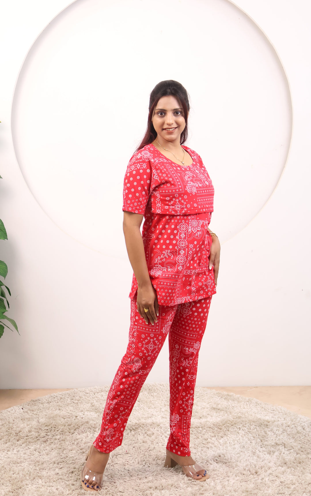 Smegha SoftCotton Maternity Top Pant Set