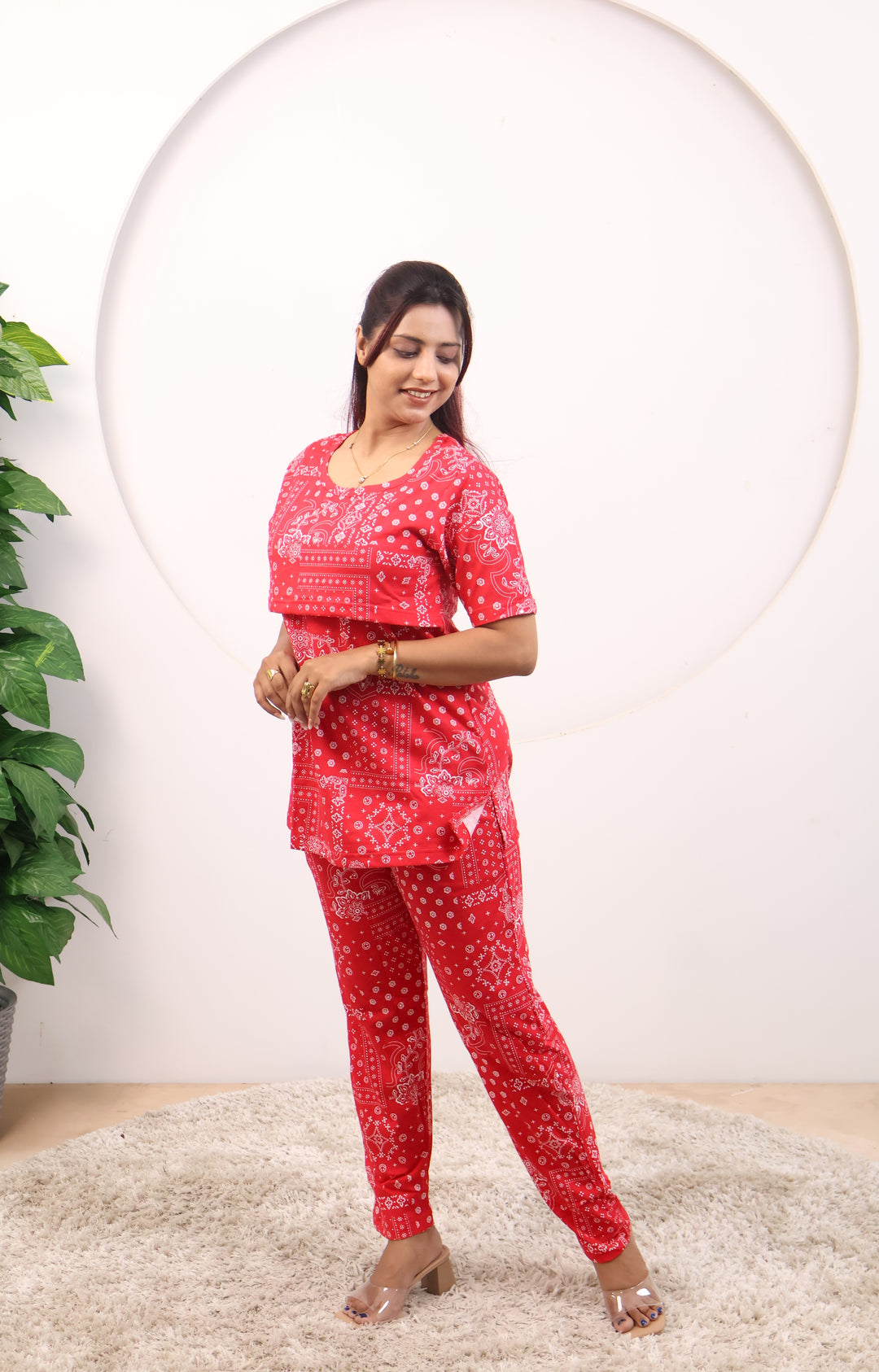 Smegha SoftCotton Maternity Top Pant Set