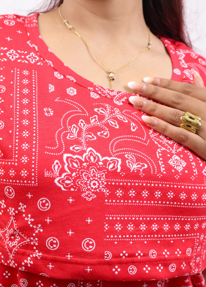 Smegha SoftCotton Maternity Top Pant Set