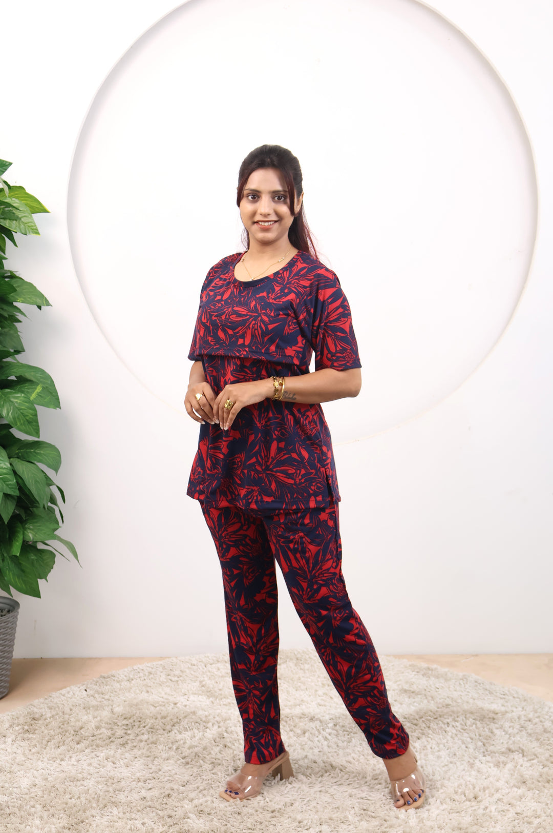 Beulah SoftCotton Maternity Top Pant Set