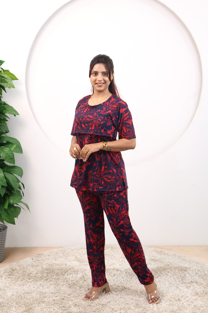 Beulah SoftCotton Maternity Top Pant Set
